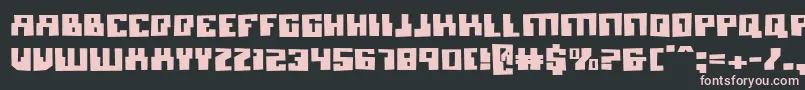 MicronianBlown Font – Pink Fonts on Black Background