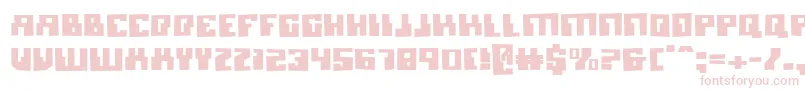 MicronianBlown Font – Pink Fonts on White Background