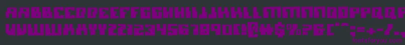 MicronianBlown Font – Purple Fonts on Black Background