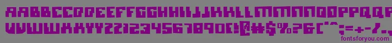 MicronianBlown Font – Purple Fonts on Gray Background