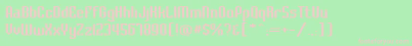 BaccusexpandedRegular Font – Pink Fonts on Green Background