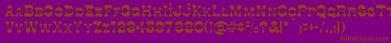 Cottondi Font – Brown Fonts on Purple Background