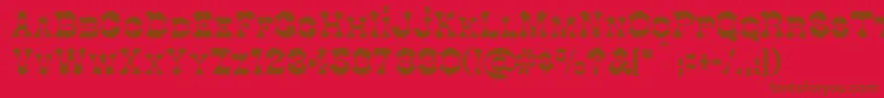 Шрифт Cottondi – коричневые шрифты на красном фоне