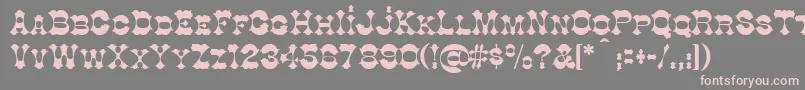 Cottondi Font – Pink Fonts on Gray Background