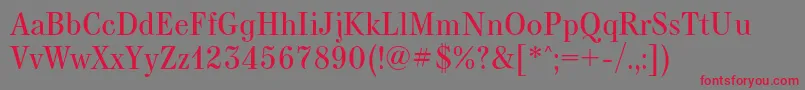 Kuzanyanc Font – Red Fonts on Gray Background