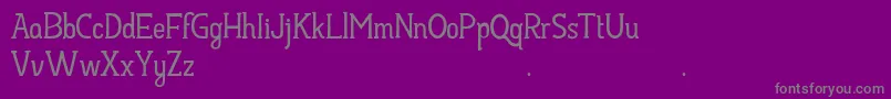 HayyuKaget Font – Gray Fonts on Purple Background