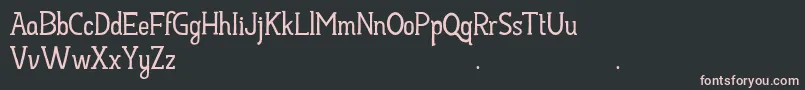 HayyuKaget Font – Pink Fonts on Black Background