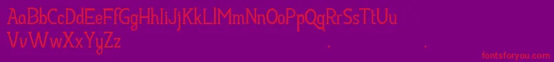 HayyuKaget Font – Red Fonts on Purple Background