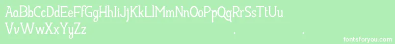 HayyuKaget Font – White Fonts on Green Background