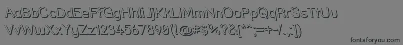 Strshdri Font – Black Fonts on Gray Background