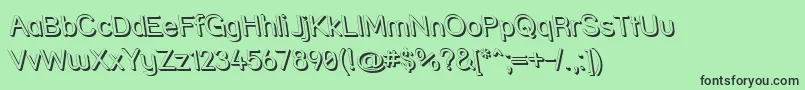 Strshdri Font – Black Fonts on Green Background