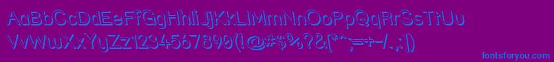 Strshdri-Schriftart – Blaue Schriften auf violettem Hintergrund