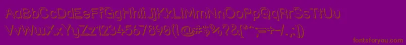 Strshdri Font – Brown Fonts on Purple Background