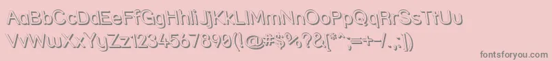 Strshdri Font – Gray Fonts on Pink Background