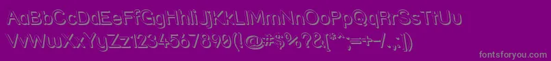 Strshdri Font – Gray Fonts on Purple Background