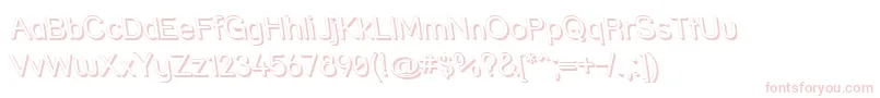 Strshdri-Schriftart – Rosa Schriften auf weißem Hintergrund