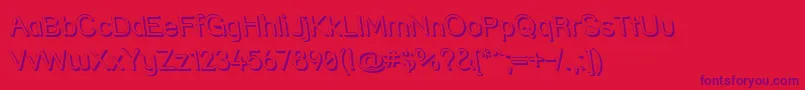 Strshdri Font – Purple Fonts on Red Background