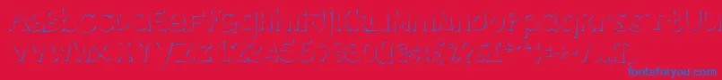 Enlighten Font – Blue Fonts on Red Background