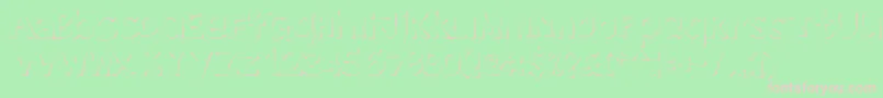 Enlighten-Schriftart – Rosa Schriften auf grünem Hintergrund