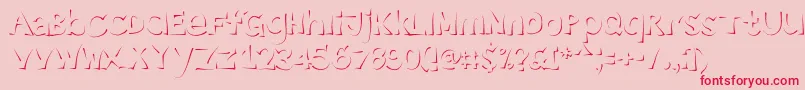 Enlighten Font – Red Fonts on Pink Background