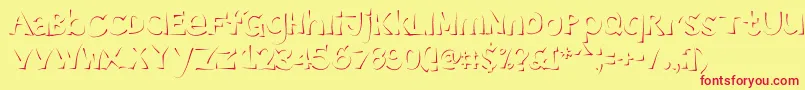 Enlighten Font – Red Fonts on Yellow Background