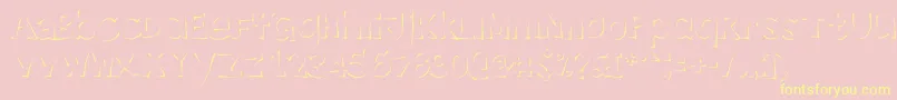 Enlighten Font – Yellow Fonts on Pink Background