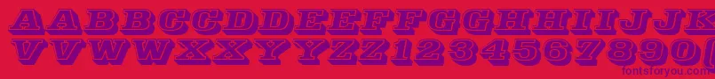 Decorated035Bt Font – Purple Fonts on Red Background