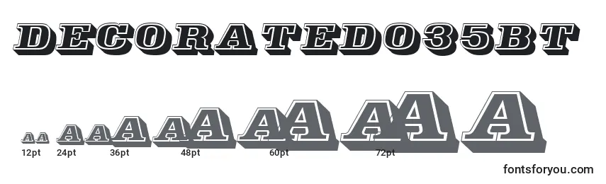 Decorated035Bt Font Sizes