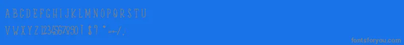 LePrinceSurLeMouton Font – Gray Fonts on Blue Background