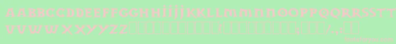 DwarvenStonecraft Font – Pink Fonts on Green Background