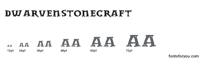 Größen der Schriftart DwarvenStonecraft