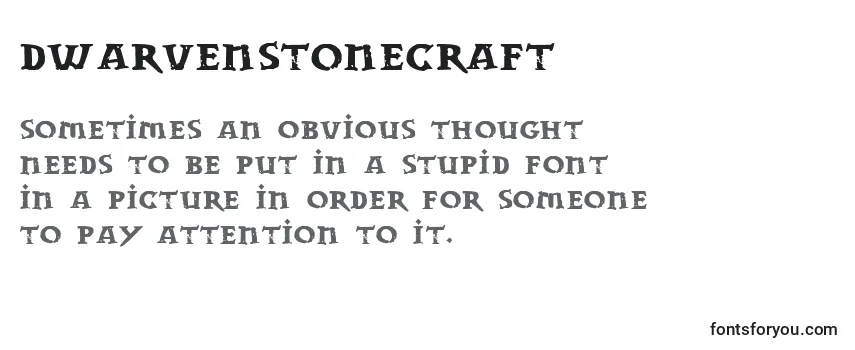 Обзор шрифта DwarvenStonecraft