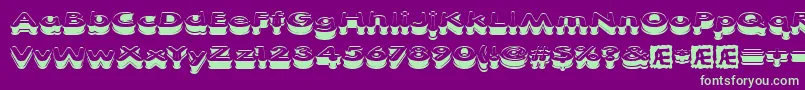 XtrusionBrk Font – Green Fonts on Purple Background