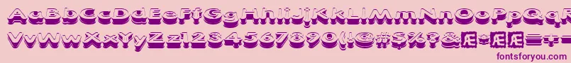 XtrusionBrk Font – Purple Fonts on Pink Background