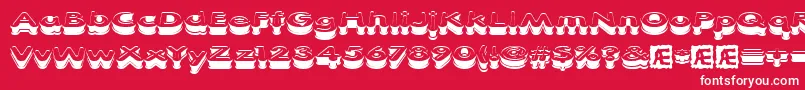 XtrusionBrk Font – White Fonts on Red Background