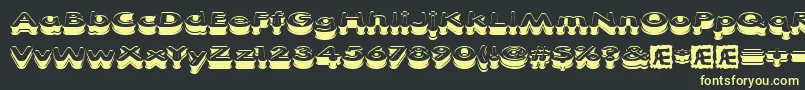 XtrusionBrk Font – Yellow Fonts on Black Background