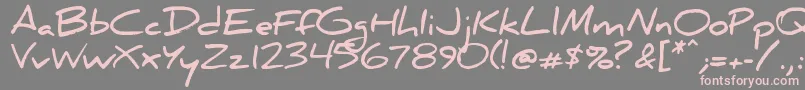 Шрифт Danielbd – розовые шрифты на сером фоне