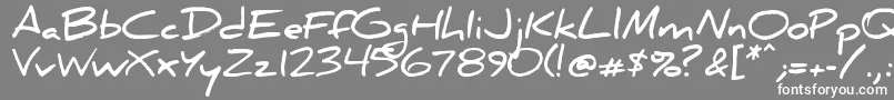 Danielbd-fontti – valkoiset fontit harmaalla taustalla