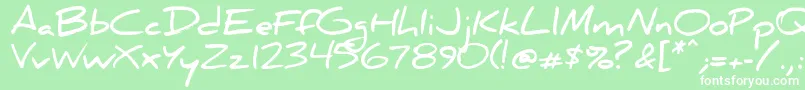Danielbd Font – White Fonts on Green Background