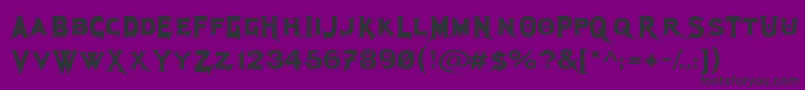 fuente Megadeth – Fuentes Negras Sobre Fondo Morado