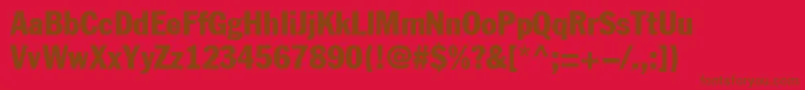 FgtCb Font – Brown Fonts on Red Background