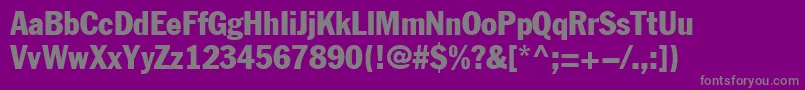 FgtCb Font – Gray Fonts on Purple Background