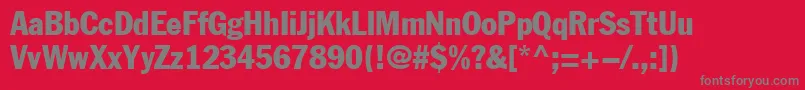 FgtCb Font – Gray Fonts on Red Background
