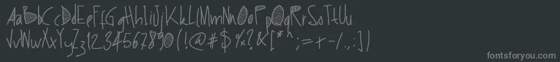 Weitere Informationen zur Pwstripes-Schriftart Pwstripes-Schriftart – Graue Schriften auf schwarzem Hintergrund