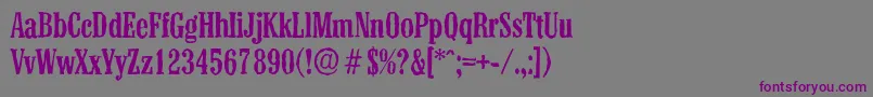 ColonelantiqueMediumRegular Font – Purple Fonts on Gray Background