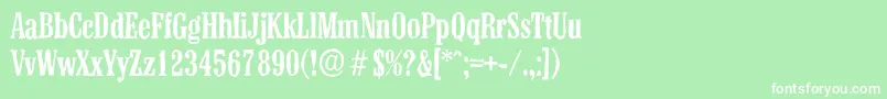 ColonelantiqueMediumRegular Font – White Fonts on Green Background