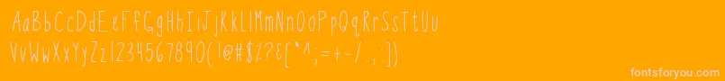 Más sobre la fuente Kbsothinteresting fuente Kbsothinteresting – Fuentes Rosadas Sobre Fondo Naranja