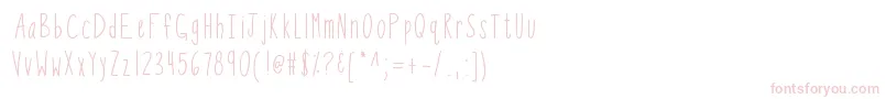 More about Kbsothinteresting Font Kbsothinteresting Font – Pink Fonts on White Background