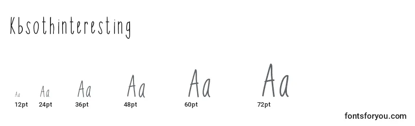 Kbsothinteresting Font Sizes