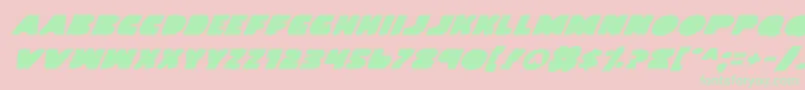 Landwv2i Font – Green Fonts on Pink Background